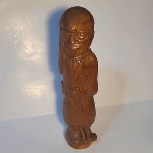 Folk Art Wooden Golfer 🏌️‍♂️